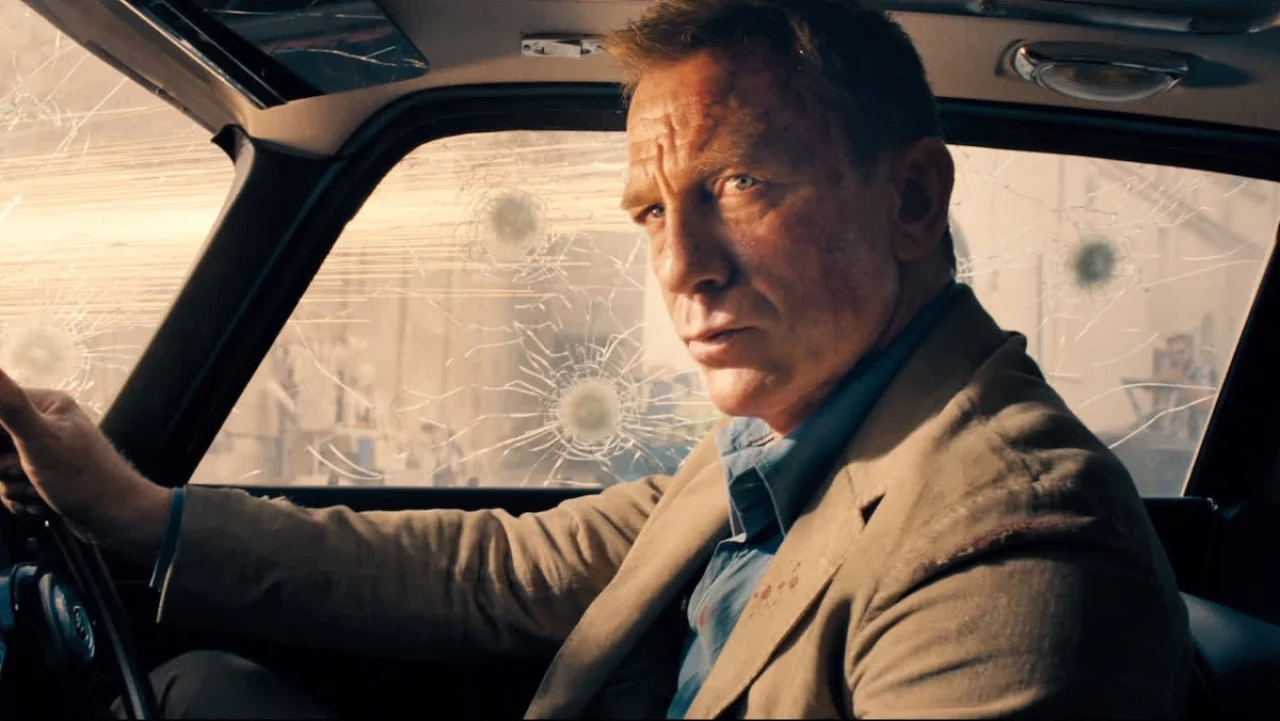 Actor Daniel Craig as James Bond in No Time to Die